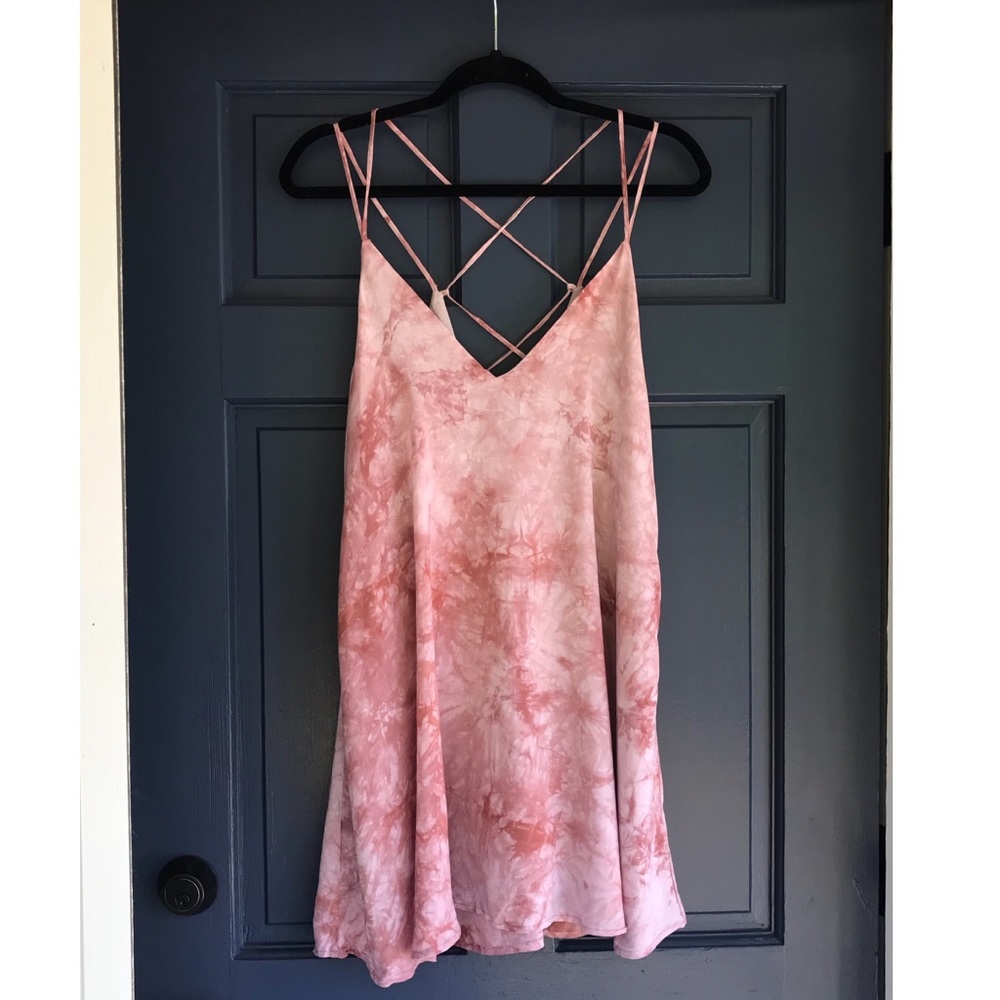 Lucky Lace Up Back Swing Dress